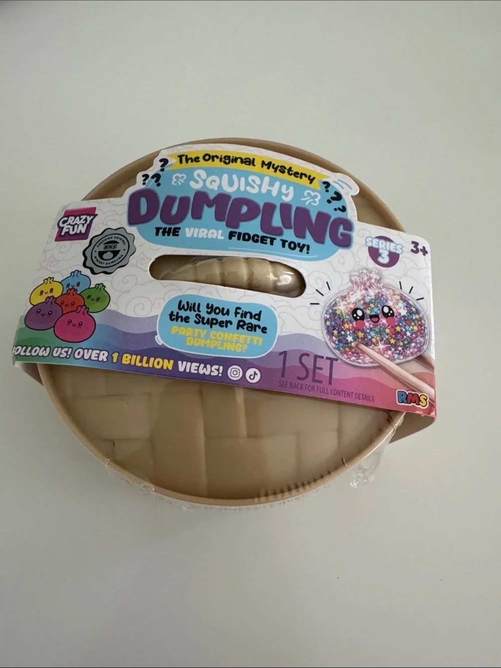 Squishy Dumpling Viral Fidget Toy - Beige